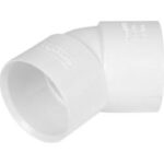 45° Bend 1 1/4" White