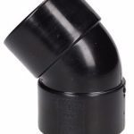 45 Deg Elbow  1 1/2" Black