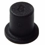 M8 Studding end cap Black
