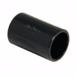 Straight Coupling 3/4" Black