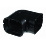 Fixxi-Trunk 80mm Black Flat 90 Bend