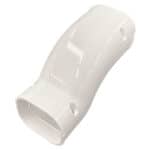 Slimduct - ID-SIF-W 75mm offset bend - white