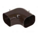 Slimduct SK-75-K 75mm Black Flat 90 Elbow