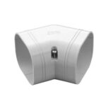 Slimduct ID-SKF-75-W 75mm White 45 Deg Flat Bend