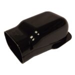 Slimduct SW-75-K 75mm Black Wall Outlet Cover