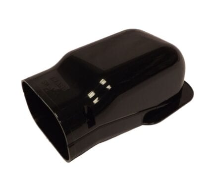 Slimduct SW-75-K 75mm Black Wall Outlet Cover