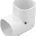 Slimduct - 75mm Vertical Elbow Bend - White