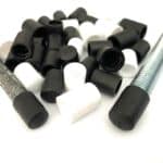 M8 Studding End Caps White per 100