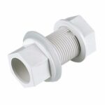 3/4" Straight Tank Connector White